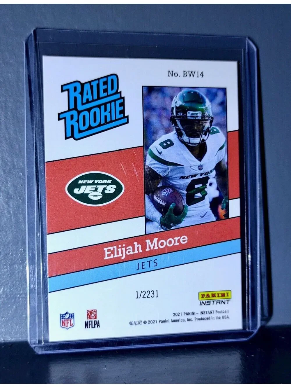 Elijah Moore 2021 Panini NFL Rated Rookie Retro #14 Rookie Card 1/2231